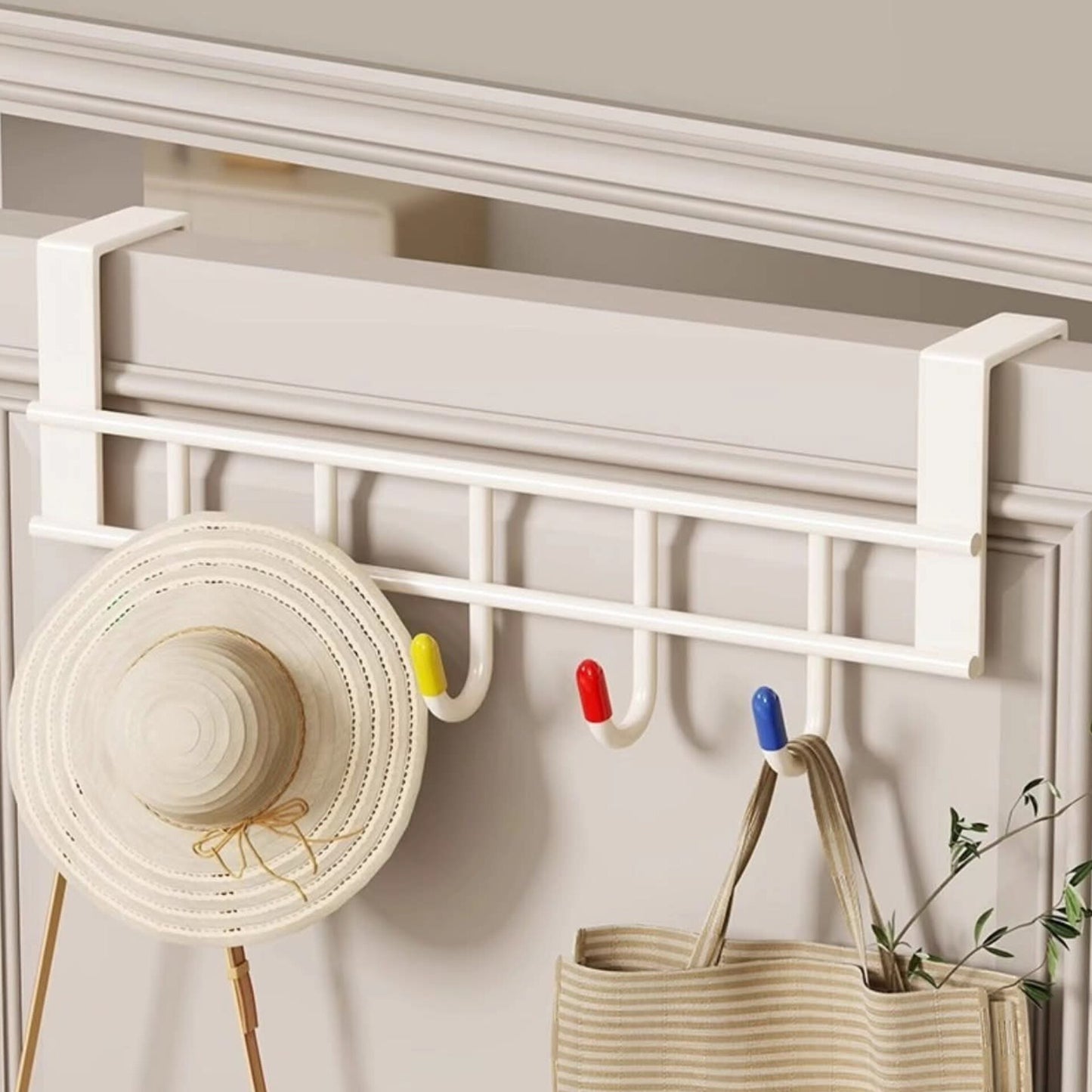 Over the door hook rack