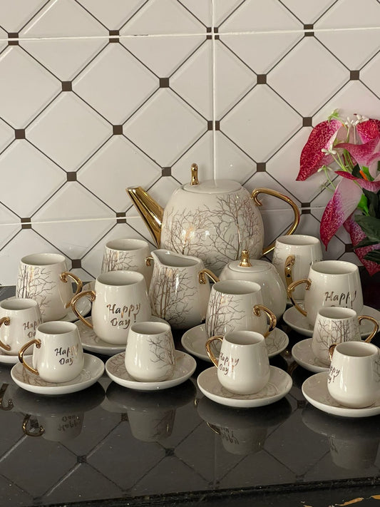 27 Pcs tree tea set