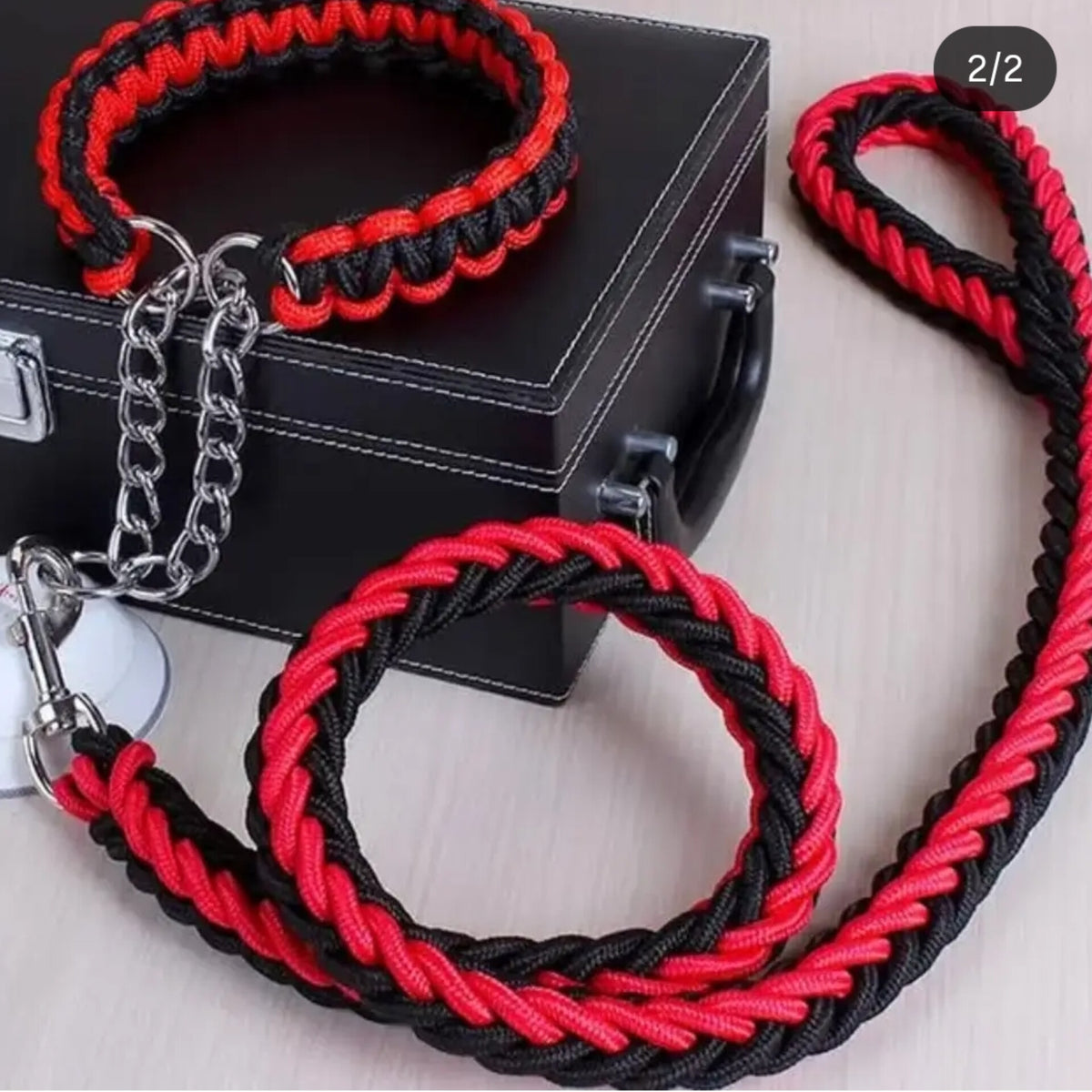 Heavy Duty Dog Leash And Collar Set