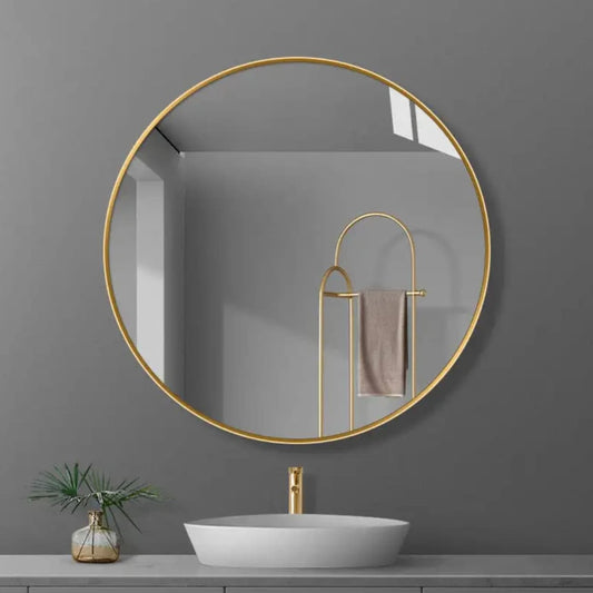 Circular wall mirror