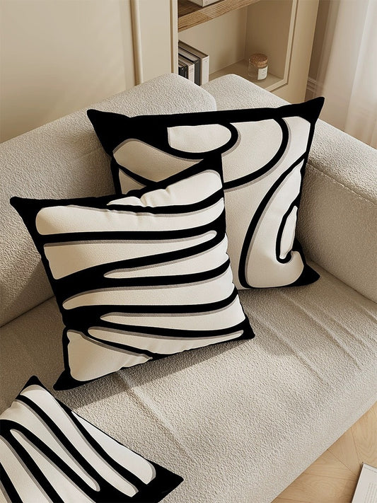 Luxury abstract art cushion
