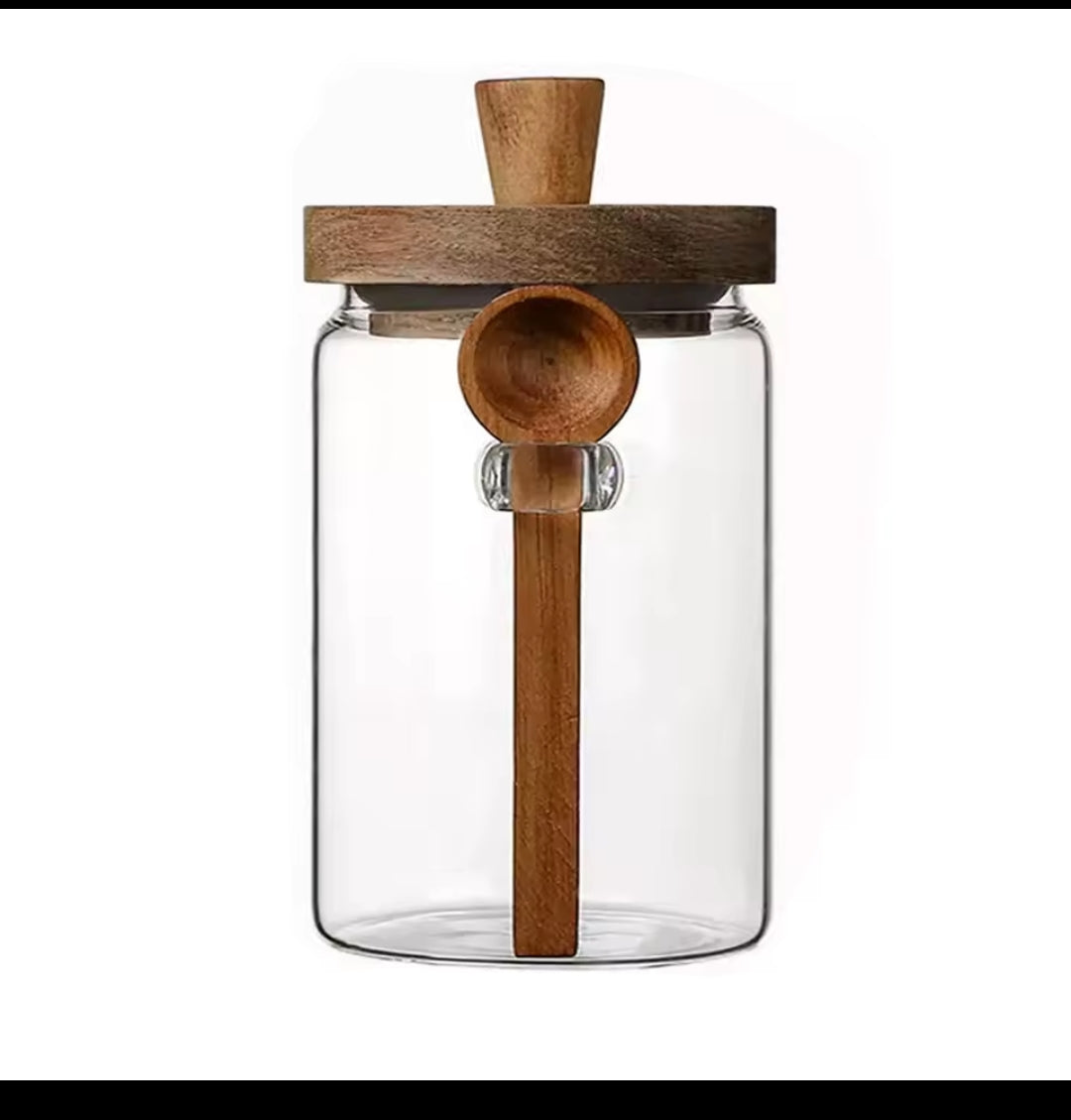 600ml Glass Storage Jars with Acacia Lids