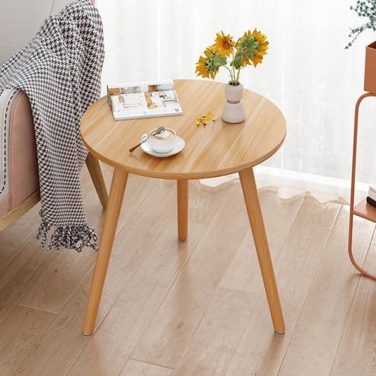 Round Wooden Side Table