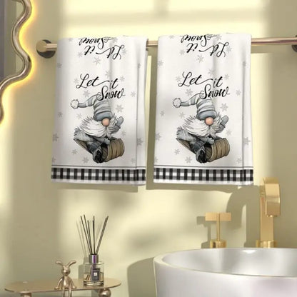 3pcs Christmas themed kitchen towels