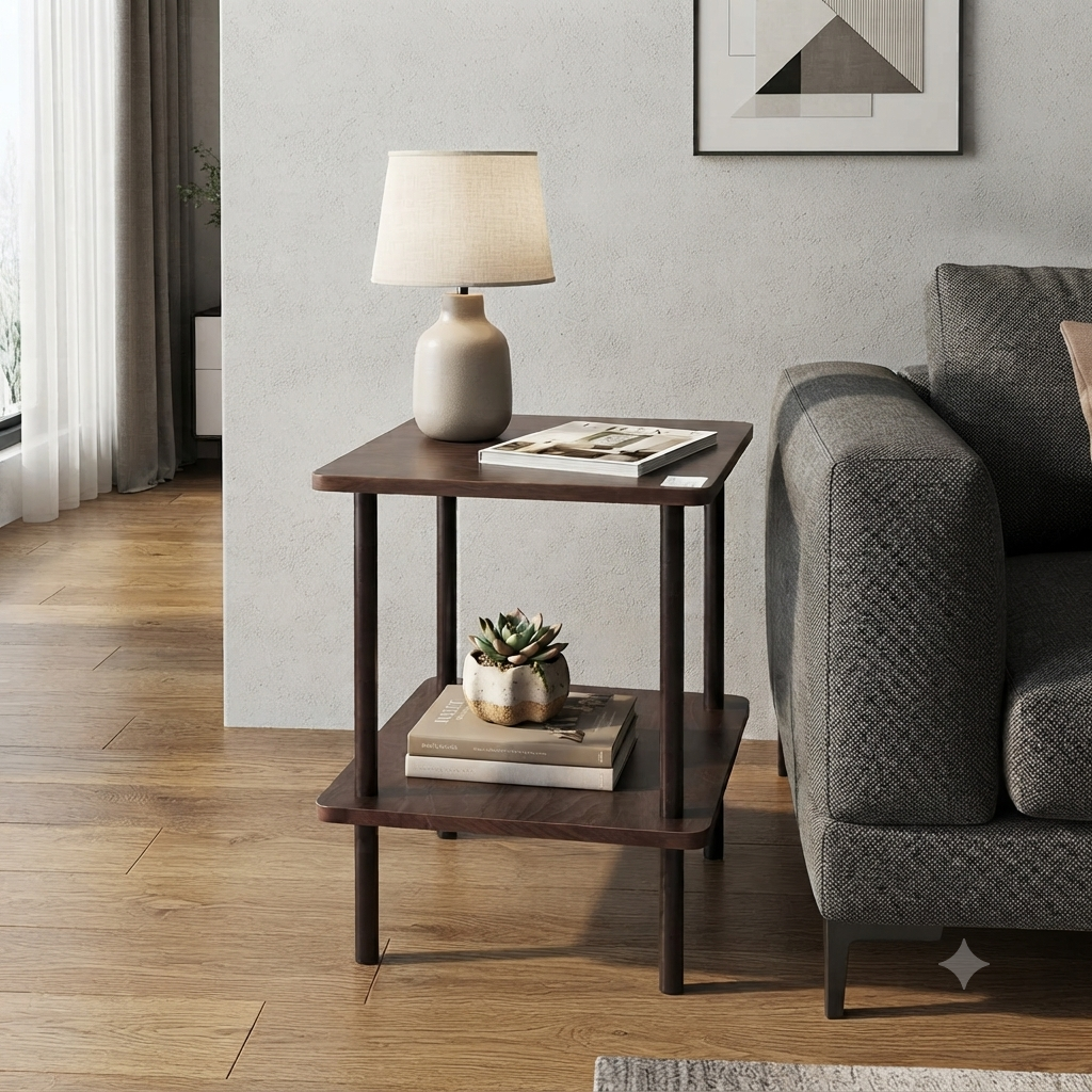 Double-Layer Square Coffee Table