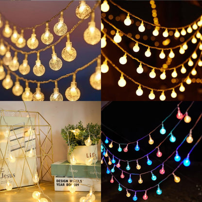 10 M Christmas round led Light with remote