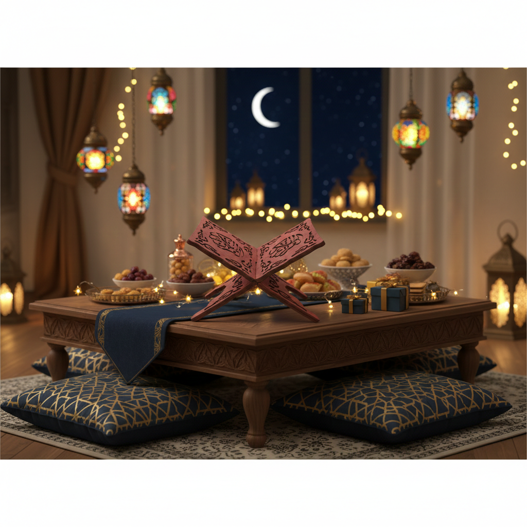 Quran Display Wooden Rack Eid