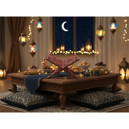 Quran Display Wooden Rack Eid