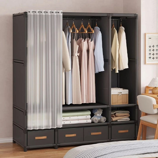 Heavy duty metallic wardrobe