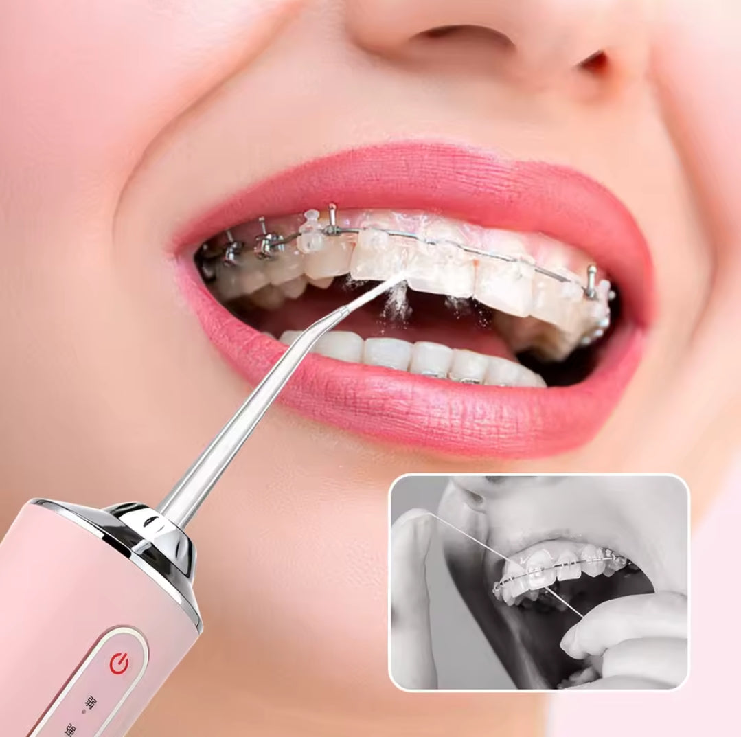 Rechargeable water dental floss oral irrigator
