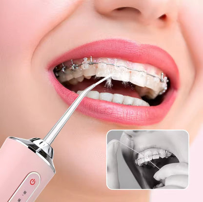 Rechargeable water dental floss oral irrigator