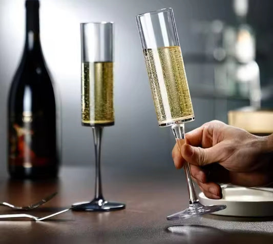 6pc  champagne flutes glasses