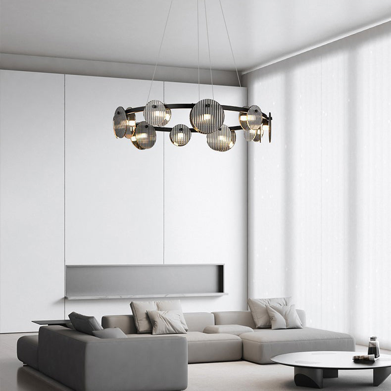 Black Ring  Chandelier Light