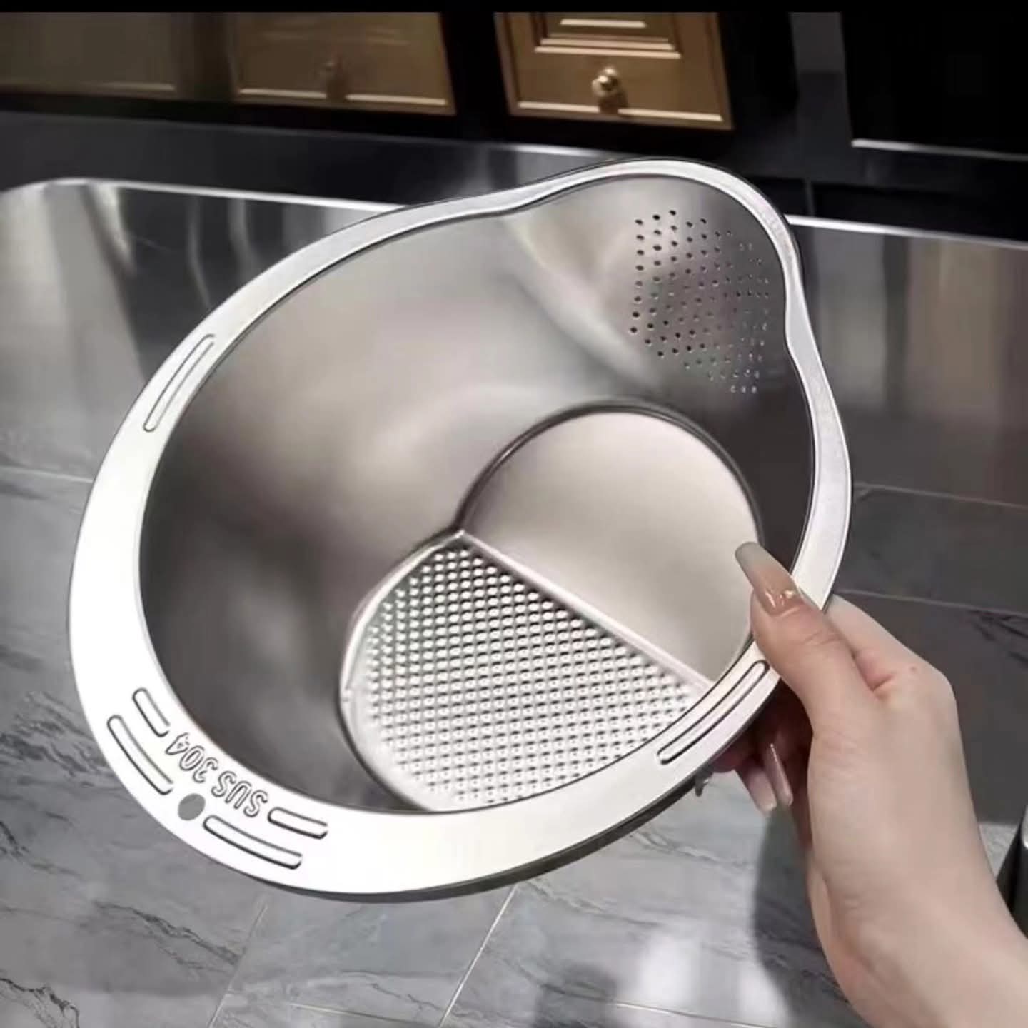 Stainless Steel Strainer Bowl
