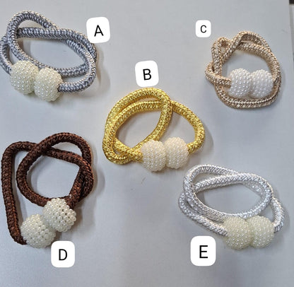 Magnetic Pearl Curtain Holders