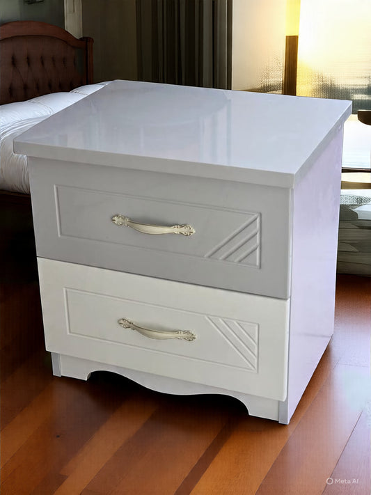 2Pcs set wooden  bedside table