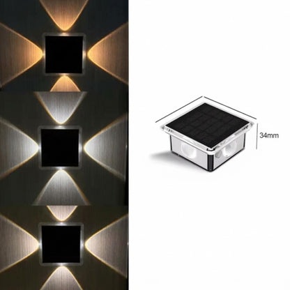 4Pc Multipurpose Outdoor Solar Lights | Solar Wall Lights | Stairway Lights & Solar Garden Ground Lights
