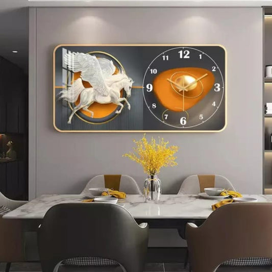 Winged Horse Decorative Wall Clock