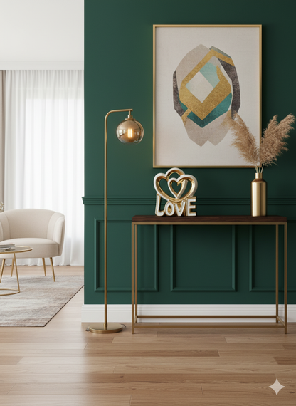 Heart-shaped modern minimalist decor