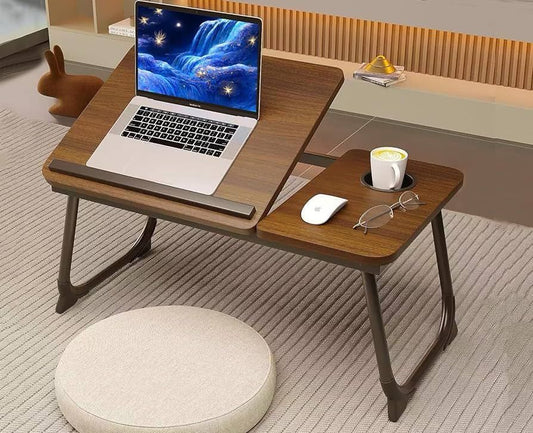 Adjustable foldable laptop table stand