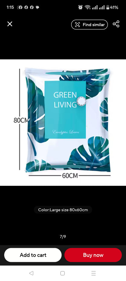 Electric vacuum compression bags