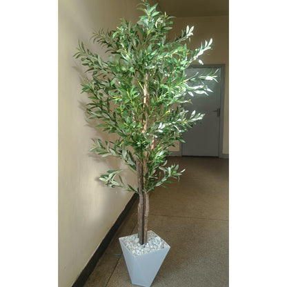 Artificial Olive Plant With Vase And Pebbles 180cm