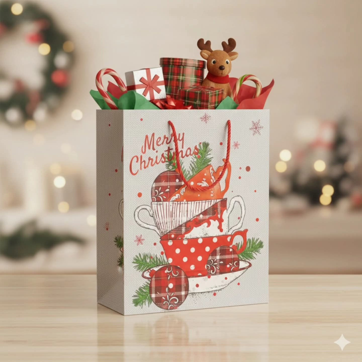 set of 4 Christmas Gift Bags