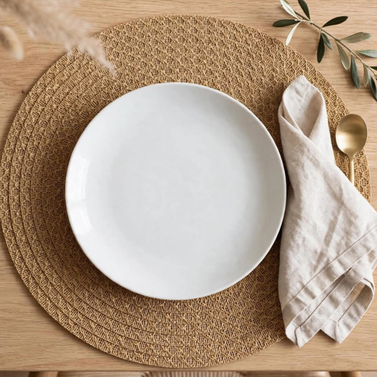 6Pcs Natural Woven Table Mats