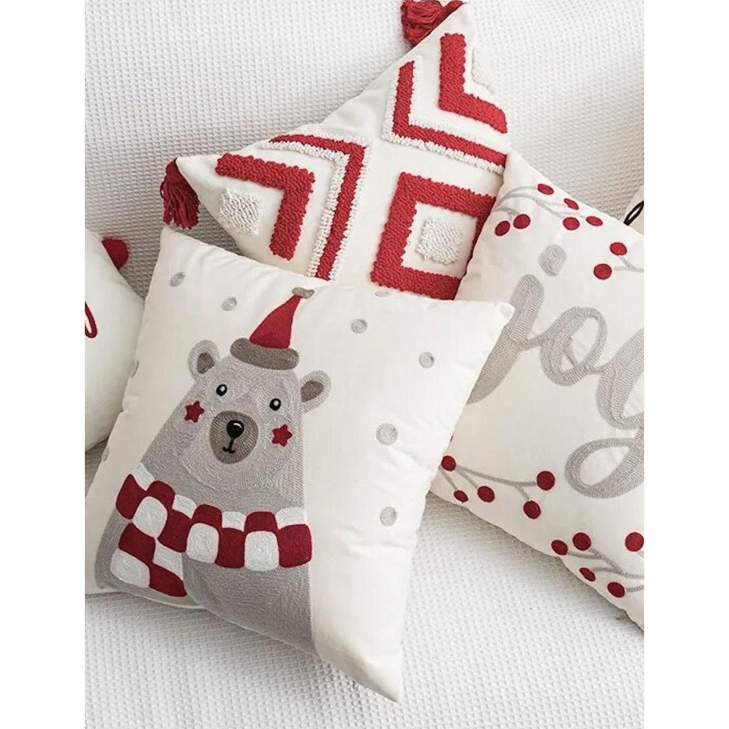 Set of 3 Christmas Throw Pillow Covers