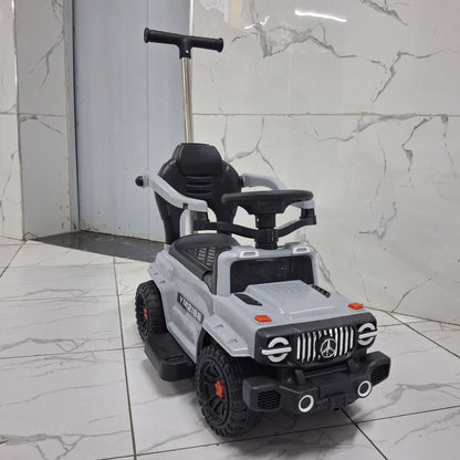 Kids push car
