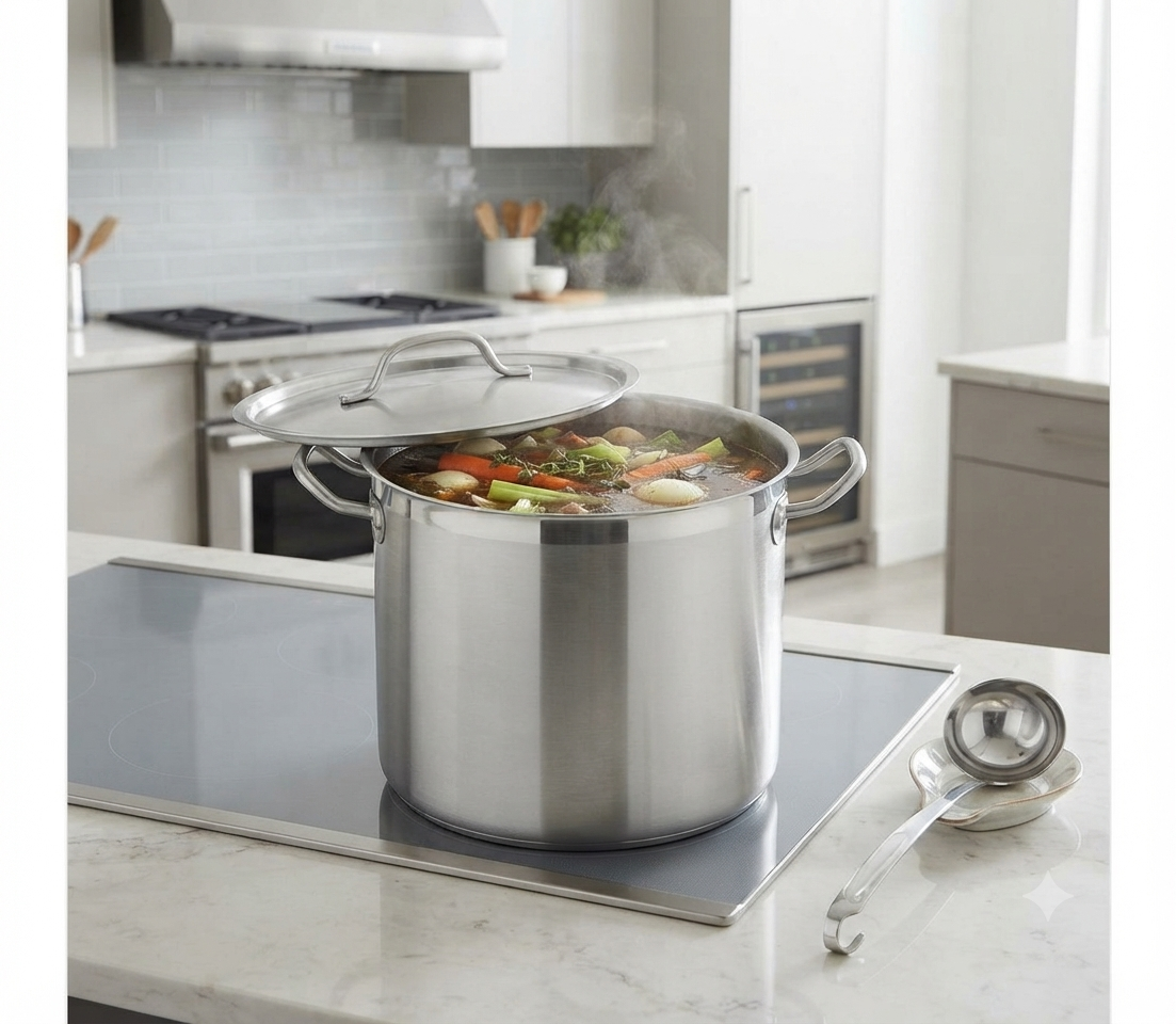 22.4L BA SoulChef Deep Casserole with Lid SS443