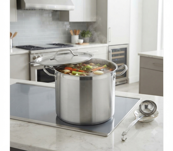 22.4L BA SoulChef Deep Casserole with Lid SS443