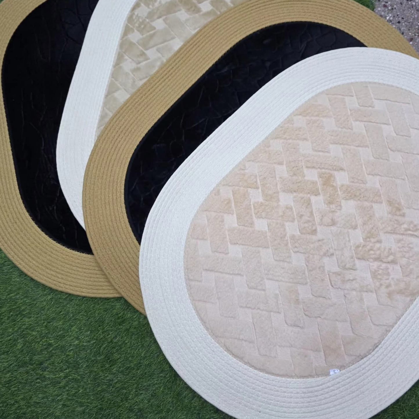 Woven Rattan Rug