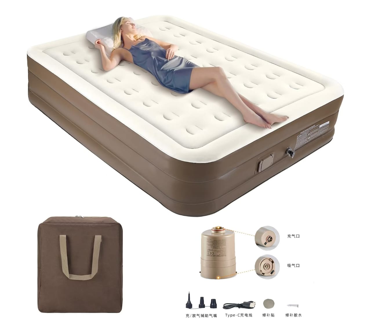 Inflatable air bed