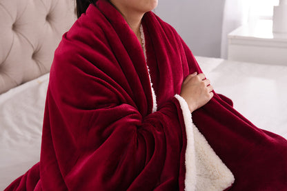 Sherpa fleece blanket