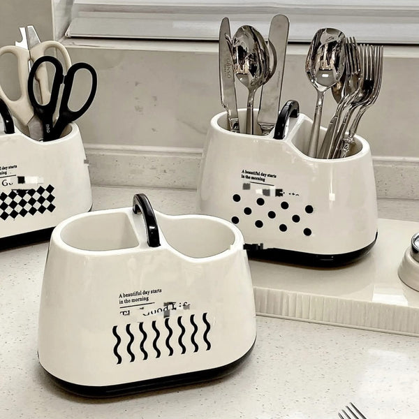 Cutlery drainer  organizer