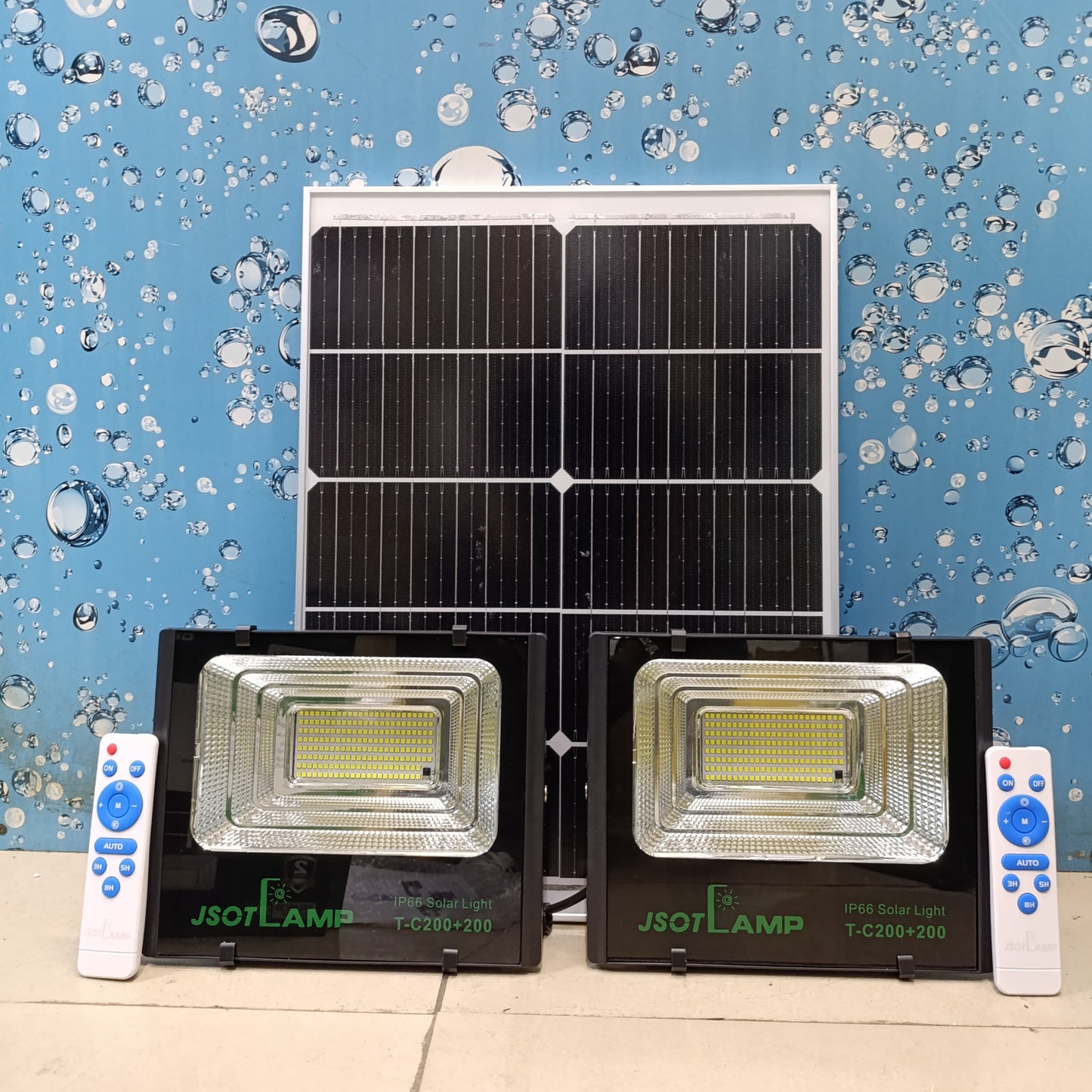 2 in1 200W+200W Solar Floodlight