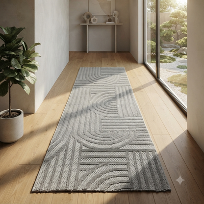 Neutral Tone Woven Floor Runner (80 x 300 cm)