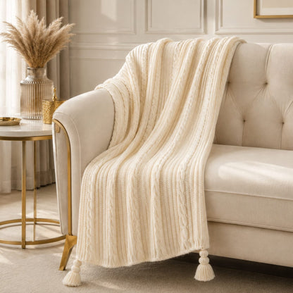 Woven Throw Blanket 130x170 cm