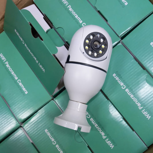 WIFI PTZ 360 Rotating CCTV Bulb Camera
