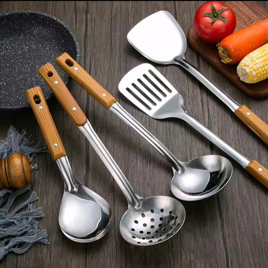 6Pcs  Serving Spoon Set with Peeler