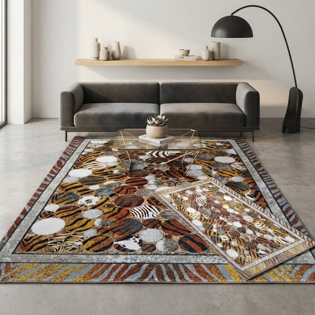 5*8 HD Carpet Set with Matching Door Mat