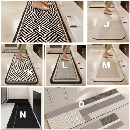 2Pcs set Rubber bottom Antislip Kitchen Mats
