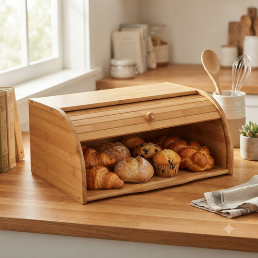 Big Size Assembled Bamboo Bread Bin