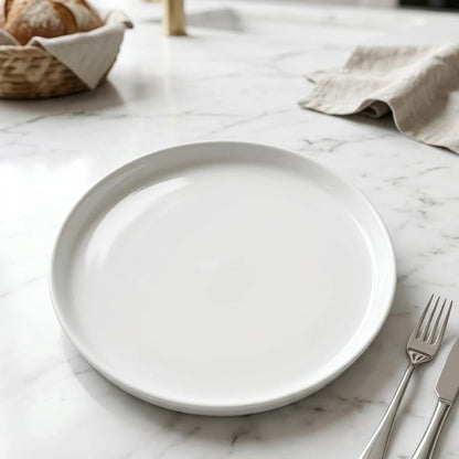 6 Piece Round Ceramic Dinner Plate Set