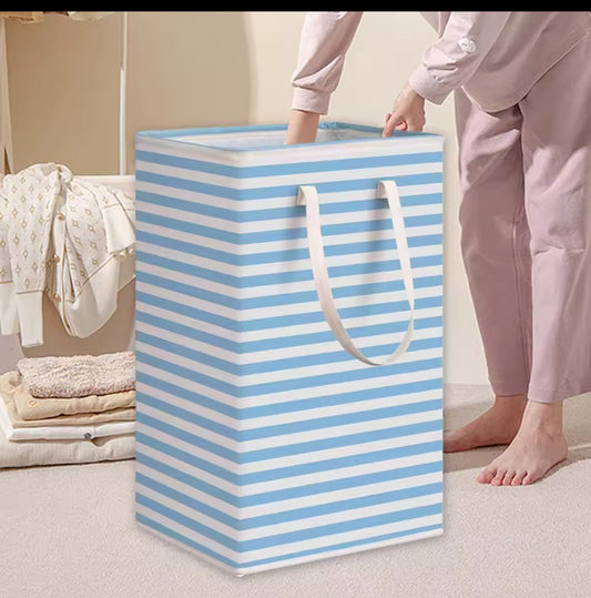 Canvas laundry basket
