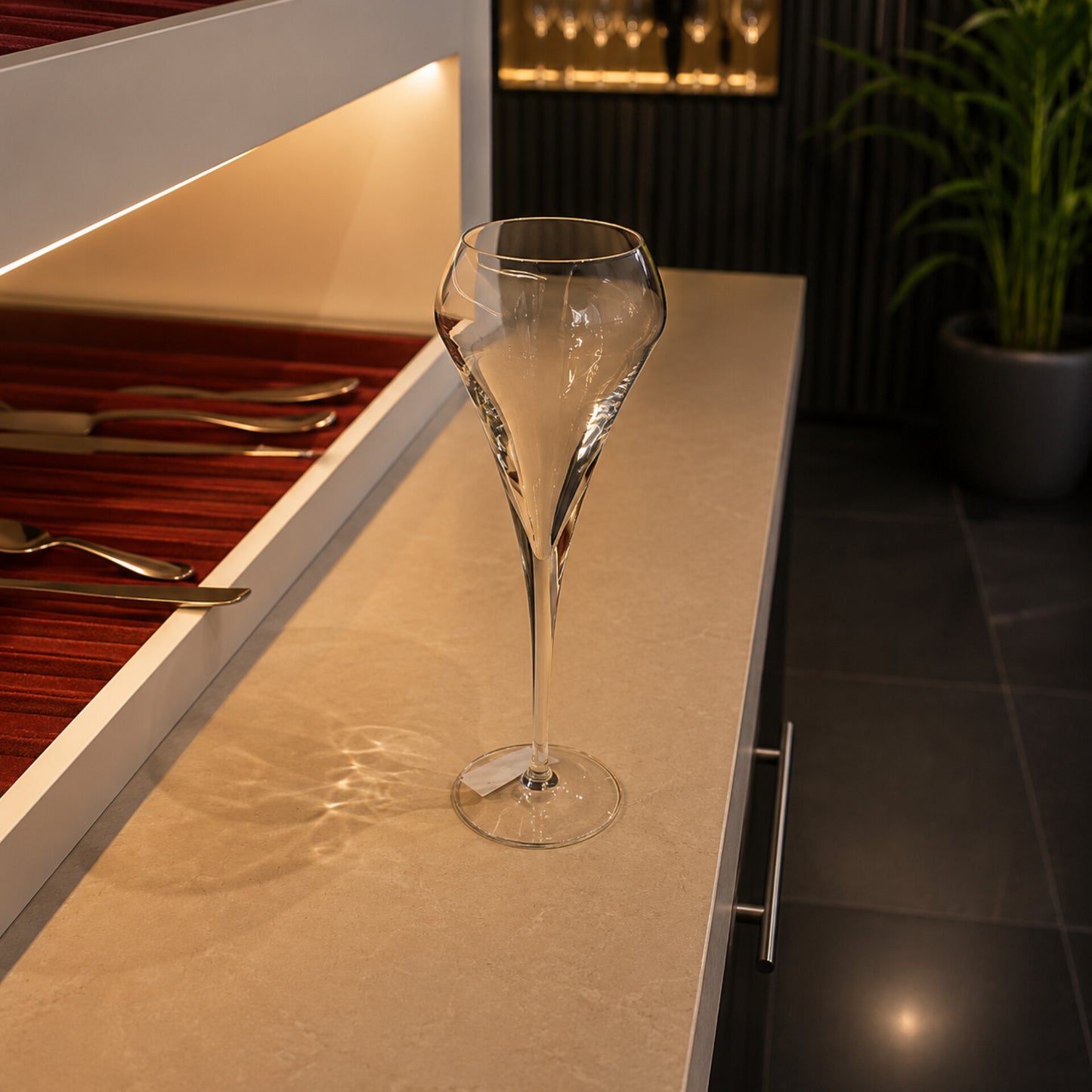 Open Up Champagne Flute Glass