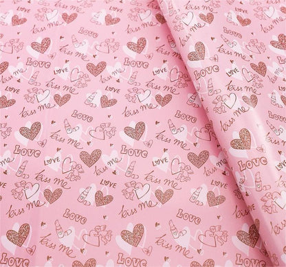 Heart Pattern Love  Wrapping Gift Paper