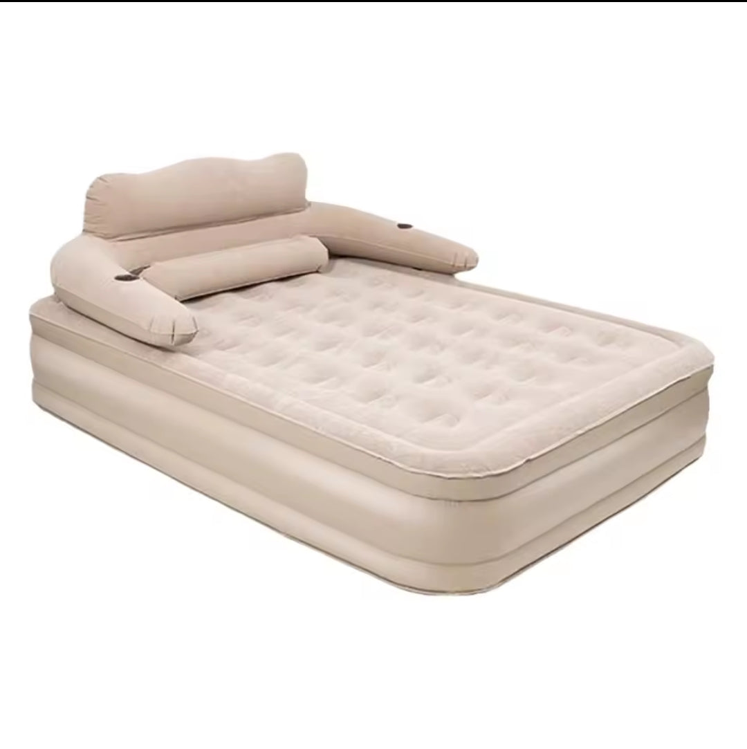 5*6 Inflatable Mattress with Back Rest 