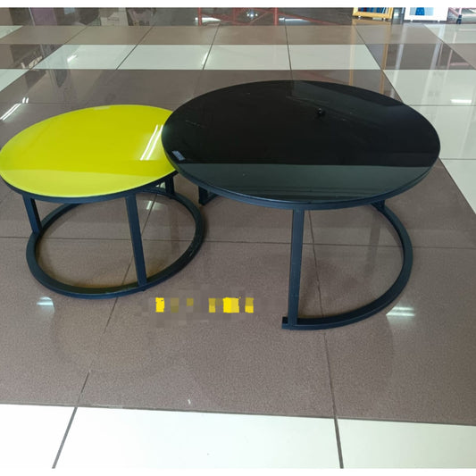 Round marble coffee table